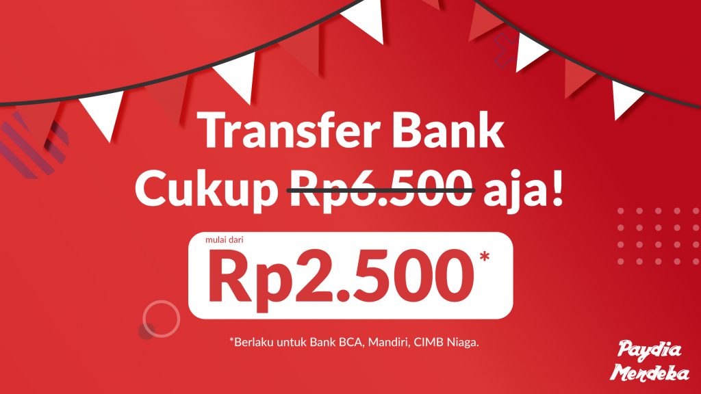 Transfer murah pakai Paydia